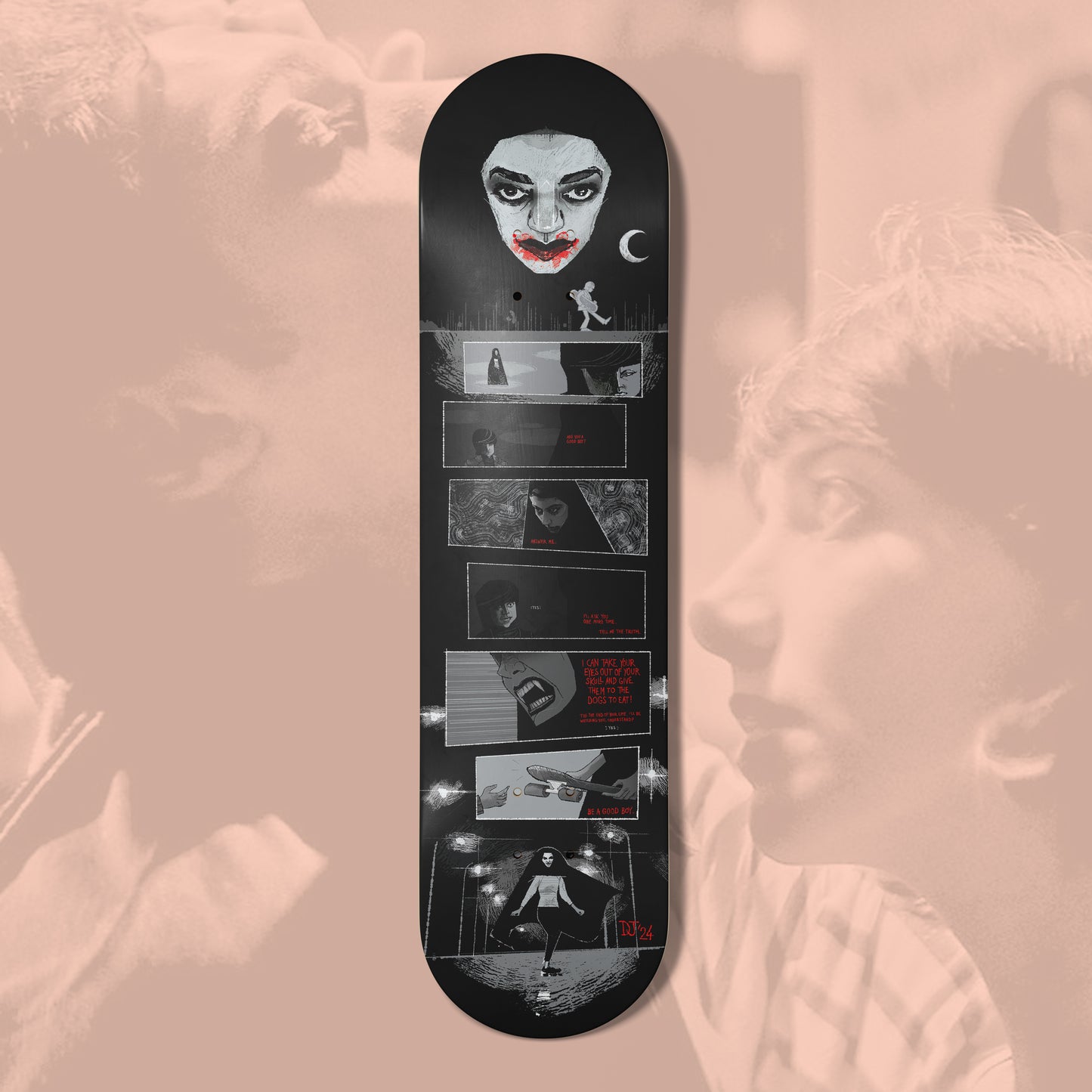 'Be a Good Boy' Skateboard (Inspired by 'A Girl Walks Home Alone at Night')