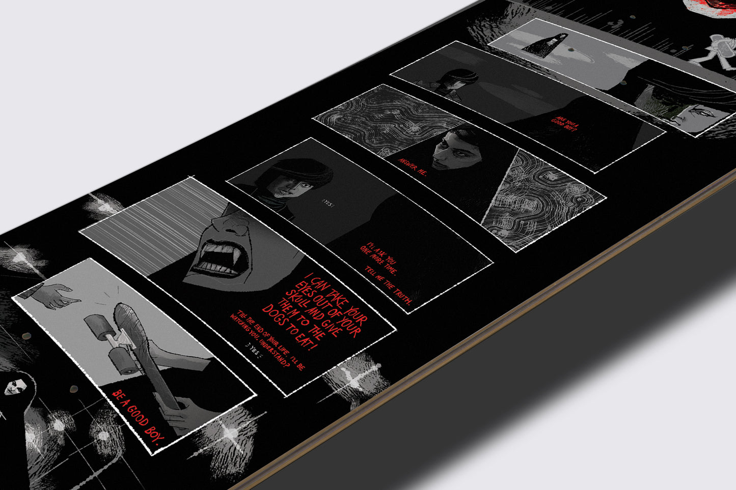 'Be a Good Boy' Skateboard (Inspired by 'A Girl Walks Home Alone at Night')