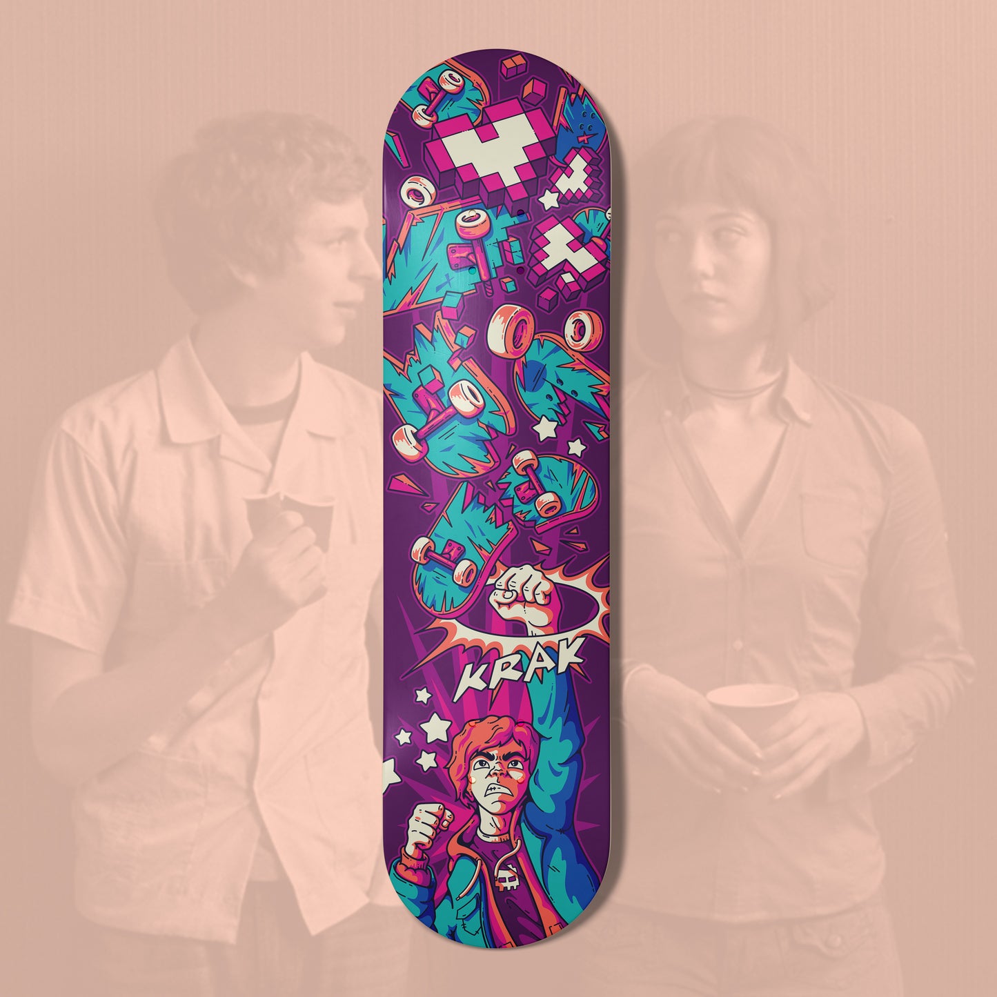 ‘So, can you do a “grindy thingy”?’ Skateboard (Inspired by 'Scott Pilgrim Vs The World')